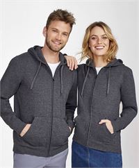 FELPA FULL ZIP con CAPPUCCIO